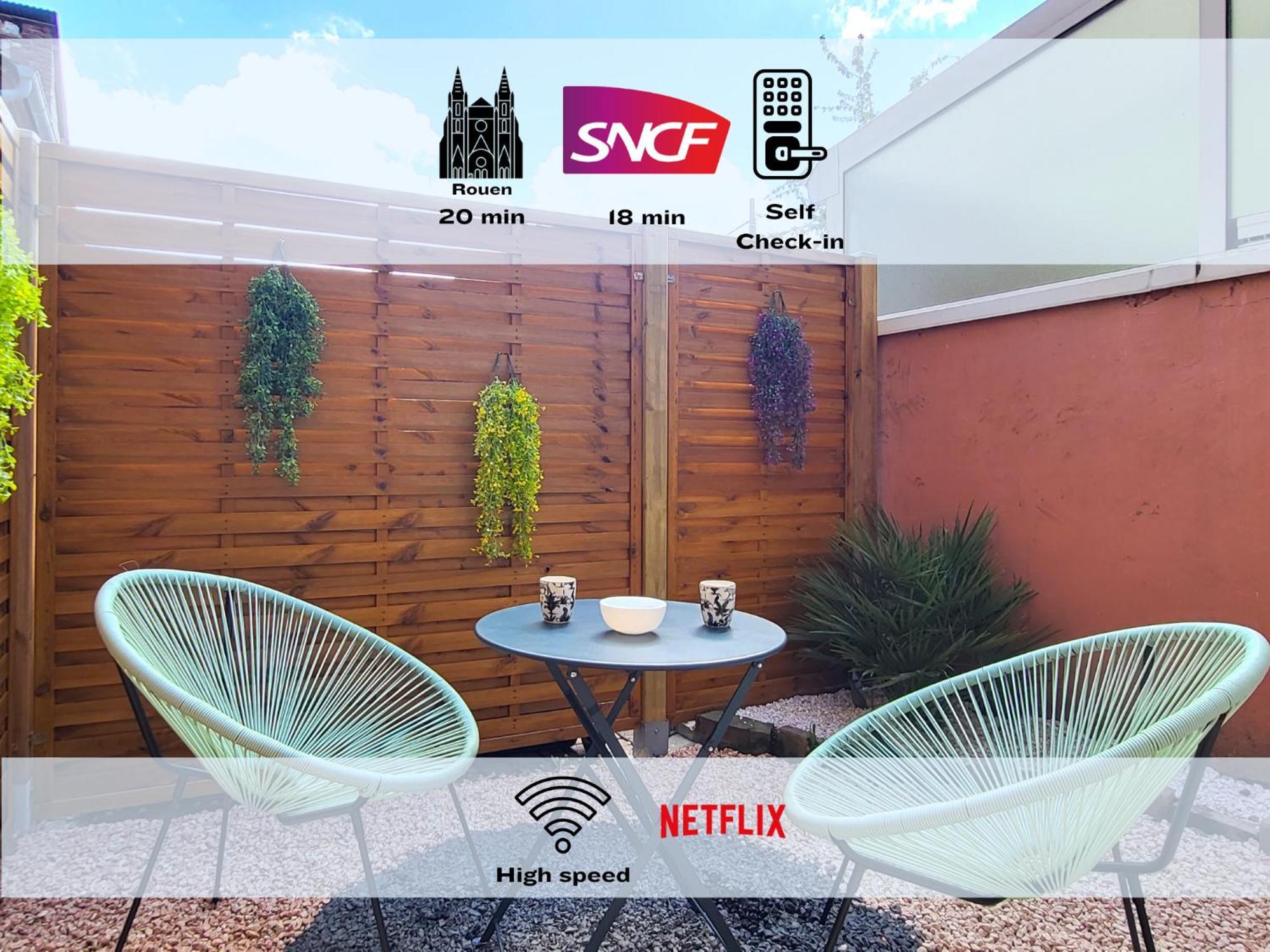 Apartamento Oxygen - Lumineux Deux-Pieces A 20Min De Rouen Caudebec-les-Elbeuf Exterior foto
