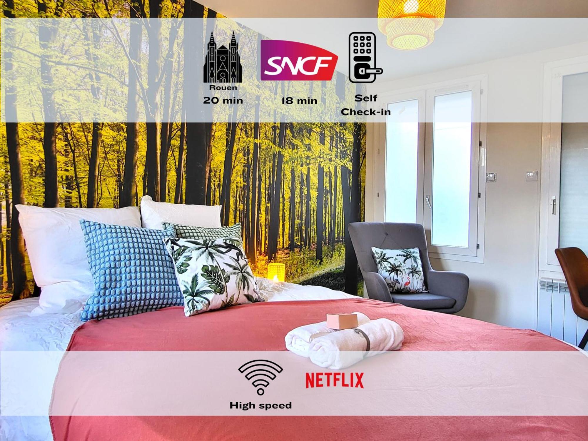 Apartamento Oxygen - Lumineux Deux-Pieces A 20Min De Rouen Caudebec-les-Elbeuf Exterior foto